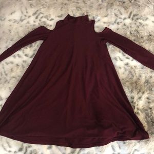 Marine turtleneck dress